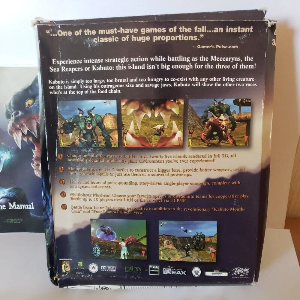 Giants Citizen Kabuto Big Box PC Game CD-ROM Computer Complete Windows 95 98 00